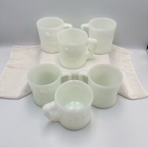 Set Of 6 B.C. Comics Grog Coffee / Tea Mugs White Johnny Hart Caveman 70’s